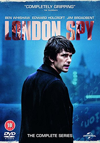 DVD cover for London Spy featuring Ben Whishaw against a blue city background.