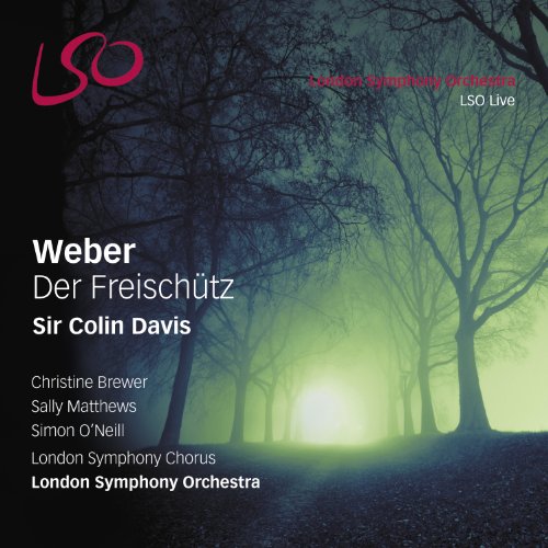CD cover for Weber's "Der Freischütz" featuring a misty forest scene.