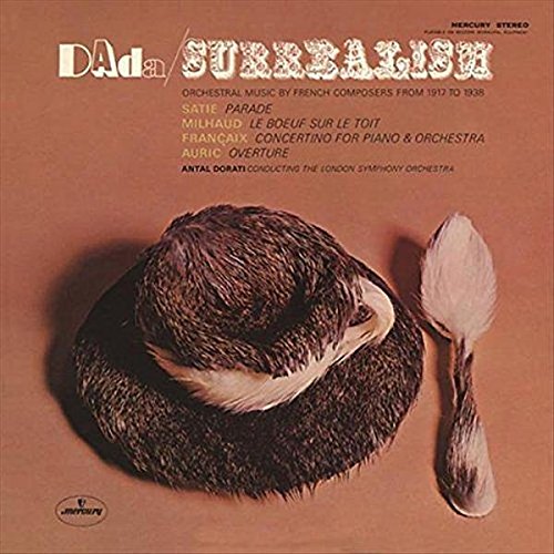 Vinyl album cover featuring a hat and spoon on a brown background.