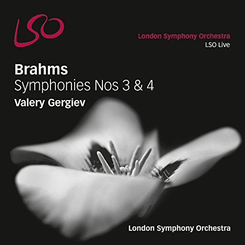 CD cover for Brahms symphonies by London Symphony Orchestra, with a flower.