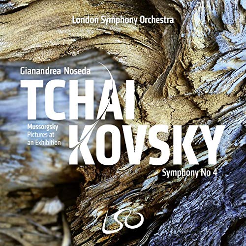 CD cover for Tchaikovsky & Mussorgsky symphonies by London Symphony Orchestra.