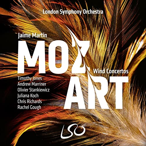 CD cover for Mozart Wind Concertos by the London Symphony Orchestra.