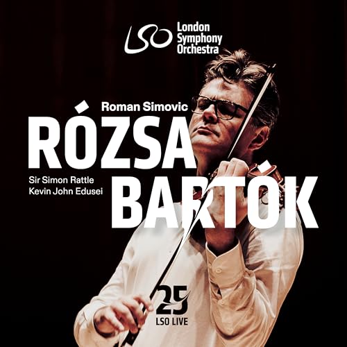 CD cover featuring violinist Roman Simovic with orchestra branding.