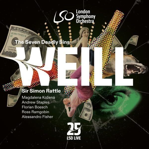 CD cover for Weill’s “The Seven Deadly Sins” by the London Symphony Orchestra.