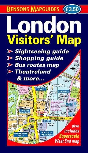 Colourful foldable map showing streets and landmarks of central London area.