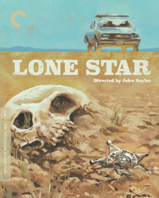 “Lone Star” Blu-ray cover with skull, sheriff’s badge, and vehicle in desert.