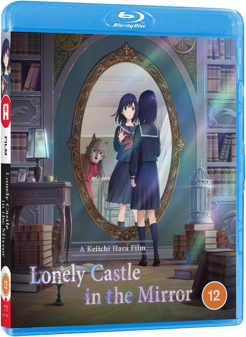 Blu-ray cover for "Lonely Castle in the Mirror" featuring a girl and a wolf.