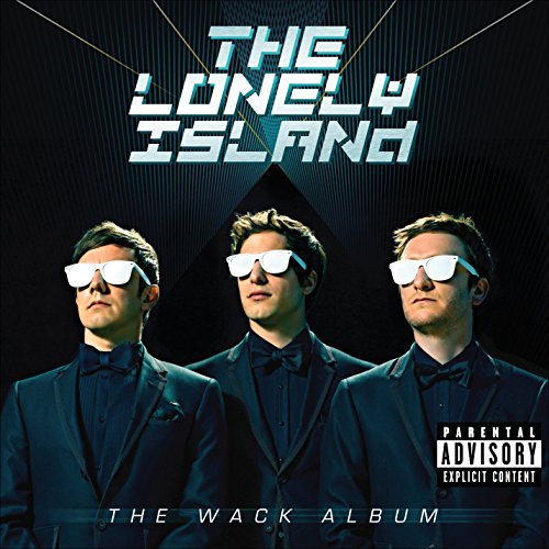 CD cover for The Lonely Island’s “The Wack Album,” featuring three men in suits.
