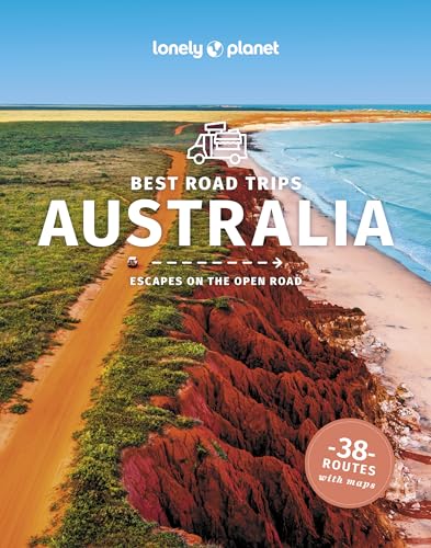 Lonely Planet travel guide cover featuring an Australian road and vehicle.