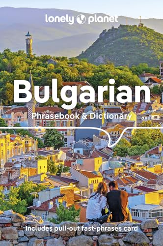 Lonely Planet Bulgarian phrasebook cover with a cityscape and couple.