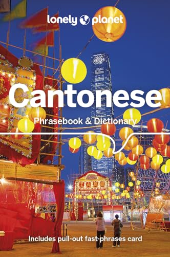Lonely Planet Cantonese Phrasebook & Dictionary cover with Hong Kong cityscape.