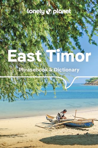 Lonely Planet East Timor Phrasebook & Dictionary cover featuring a person in a wooden boat.