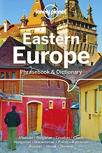 Lonely Planet Eastern Europe phrasebook cover with colorful buildings.