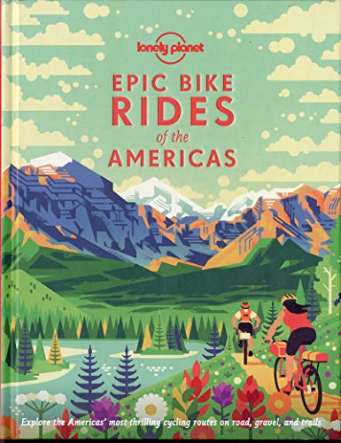Lonely Planet guidebook cover with illustrated mountains and cyclists.