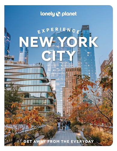Lonely Planet Experience New York City travel guidebook cover featuring skyscrapers and autumn foliage.