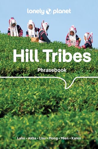 Lonely Planet phrasebook cover with women in traditional headwear in a tea field.