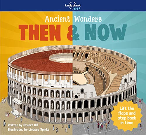 Book cover depicting a split illustration of the Colosseum, past and present.