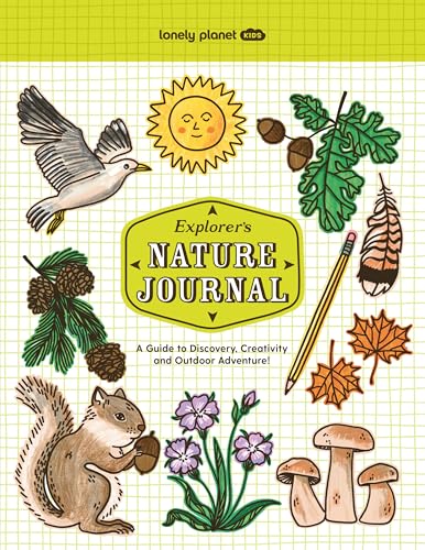 Nature journal cover with illustrations of animals, plants, and a sun.