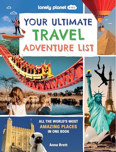 Book cover featuring a collage of travel images including a roller coaster and monuments.