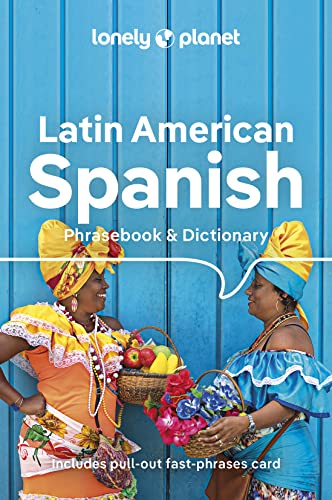 Lonely Planet Spanish phrasebook cover with two women in traditional dress.