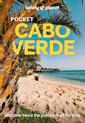 Lonely Planet Pocket Cabo Verde travel guide cover featuring a sandy beach and palm tree.