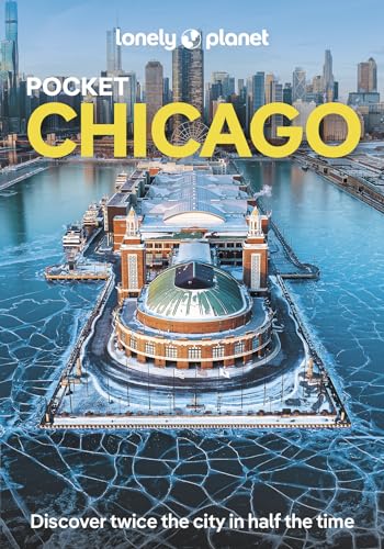 Lonely Planet Pocket Chicago guidebook cover featuring Navy Pier and city skyline.