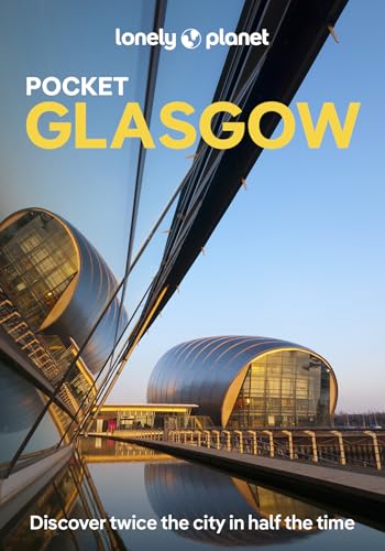 Lonely Planet Pocket Glasgow guidebook cover featuring the Riverside Museum.