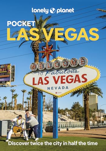 Lonely Planet Pocket Las Vegas guidebook cover with the Welcome to Las Vegas sign.