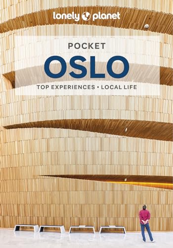 Lonely Planet Pocket Oslo travel guide cover featuring a person standing before wooden architecture.