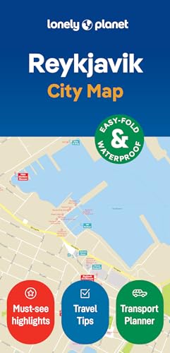 Lonely Planet Reykjavik City Map cover, showing map detail and icons.