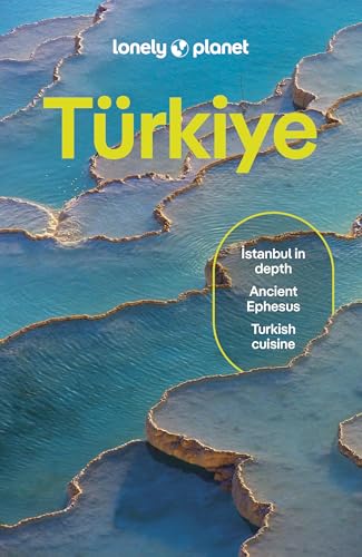 Lonely Planet Turkiye travel guide cover featuring turquoise pools of Pamukkale.