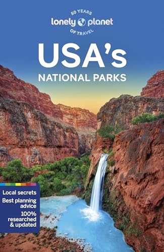 Book cover featuring a waterfall and red rock canyons under a blue sky.