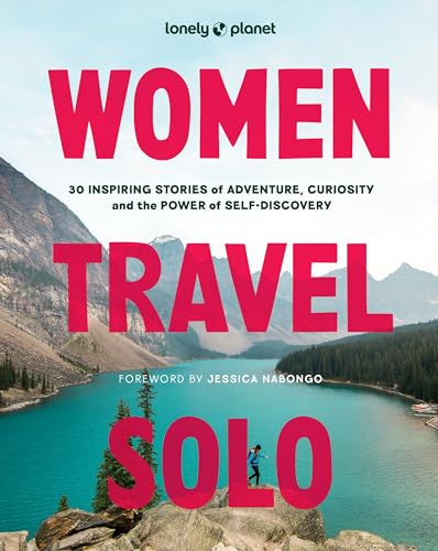 Book cover showing a person standing on a rocky overlook above a turquoise lake.