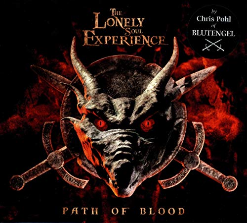 CD cover: demonic face with swords, red eyes, and dark background.