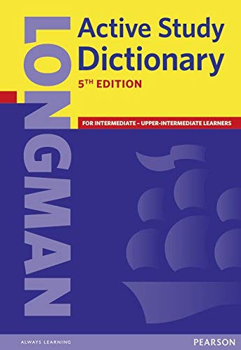 Purple and blue cover of the 5th edition Longman Active Study Dictionary.