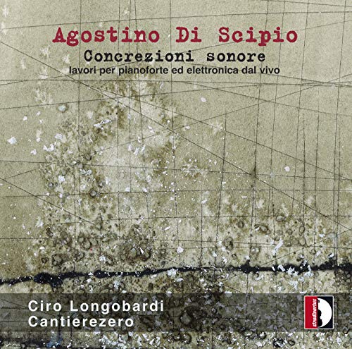 "CD cover with a beige, gridded background and red and white text."