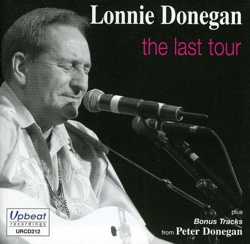 CD cover featuring Lonnie Donegan singing into a microphone with a guitar.