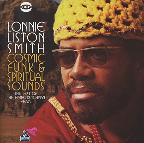 CD cover featuring Lonnie Liston Smith with a yellow knit cap and sunglasses.