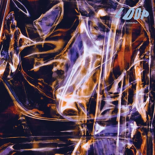 CD cover with abstract swirls of purple, gold, and blue paint.