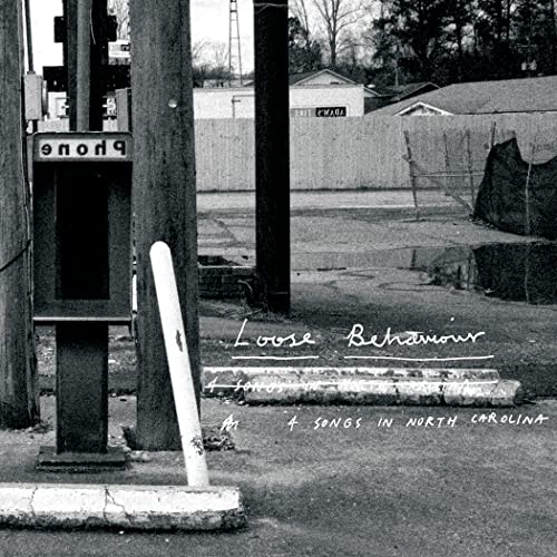 Black and white vinyl record cover with a phone booth and text.