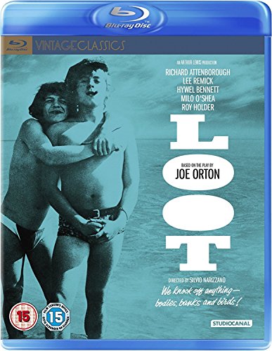 Loot" Blu-ray cover featuring two men embracing on a beach.