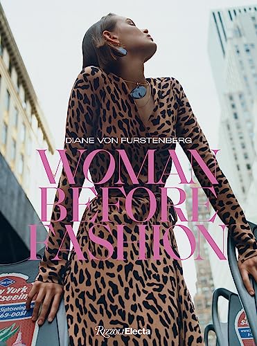 Book cover featuring a woman in a leopard print dress, titled “Woman Before Fashion.”