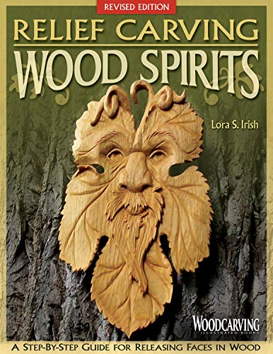 Book cover featuring a carved wooden face amidst leafy textures.