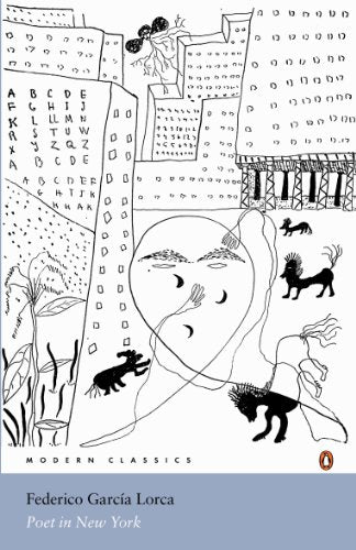 Book cover with black and white illustration of a surreal cityscape.