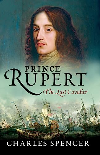 Book cover: portrait of Prince Rupert with naval battle scene below.