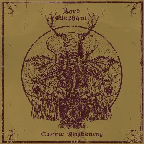 CD cover: detailed sketch of an elephant’s head within a circular design.