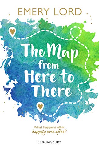 Book cover: watercolor splash with title “The Map from Here to There.”