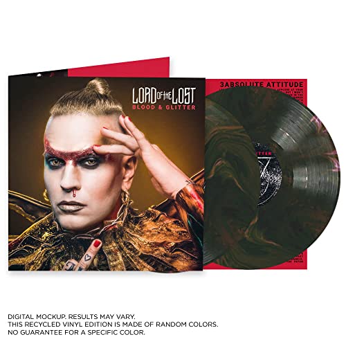 “Lord Of The Lost” album cover and marbled green vinyl record.
