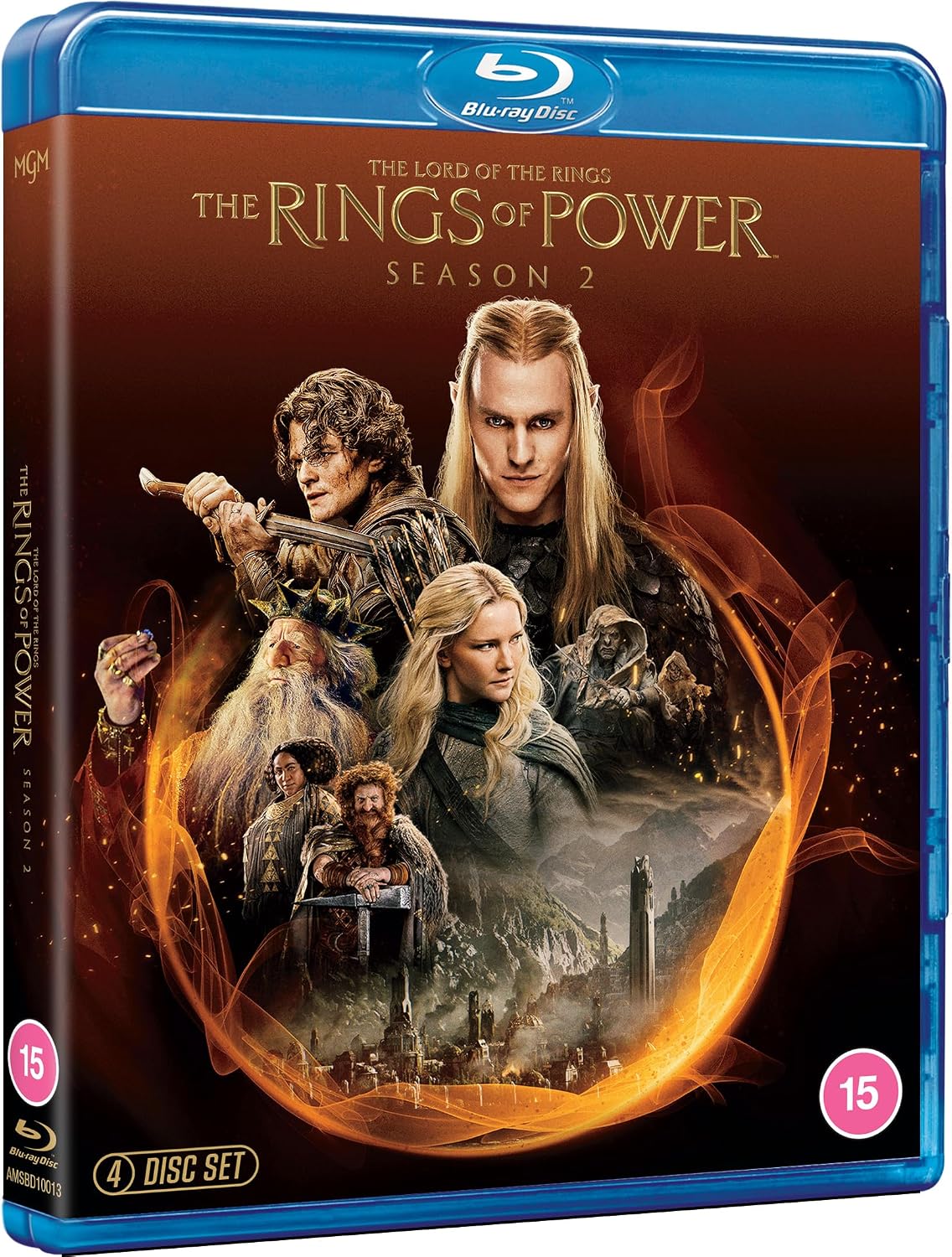 Blu-ray cover for "The Lord of the Rings: Rings of Power" Season 2.
