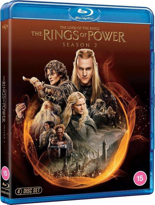 Blu-ray cover for "The Lord of the Rings: Rings of Power" Season 2.